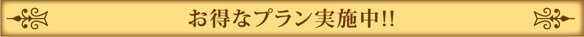 お得なプラン実施中!!