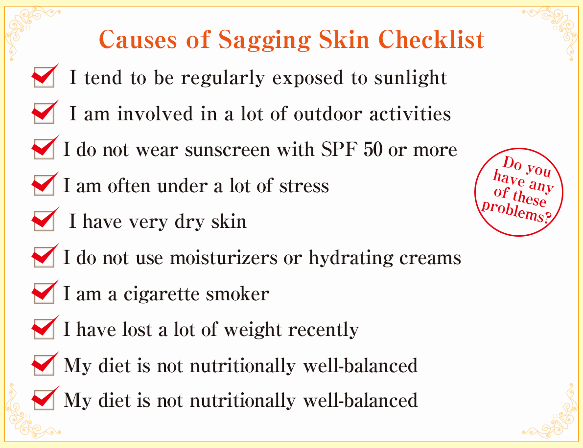 Sagginess around the eye area: Level Check